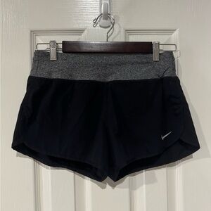 Nike Women's Athletic Shorts in Black and Gray